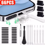 66PCS Mobile Phone Speaker Charging Port Cleaning Set Dust Plug for iPhone 17 16 14